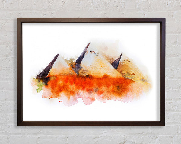 Egyptian Pyramids 2 Framed Print