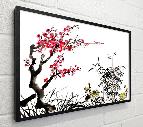 Chinese Cherry Blossom Grasses