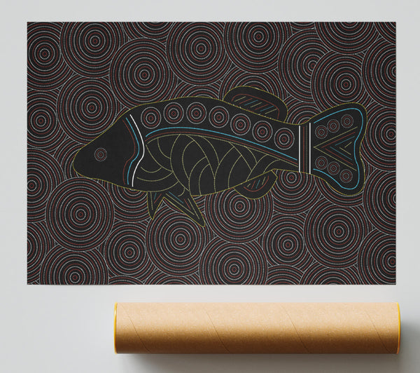 Aboriginal Fish 1 Print
