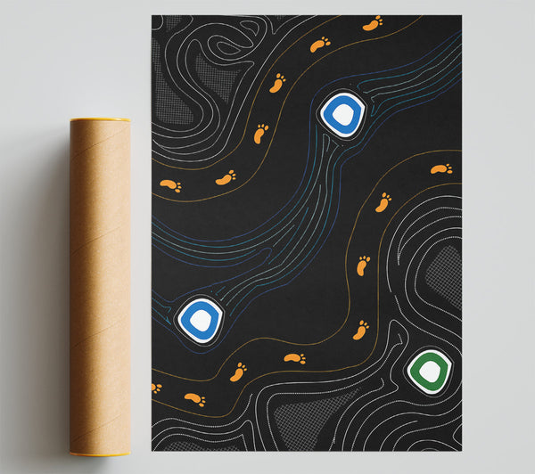 Aboriginal Footprints 1 Poster