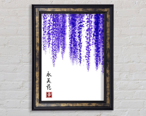 Chinese Purple Blossom Framed Print