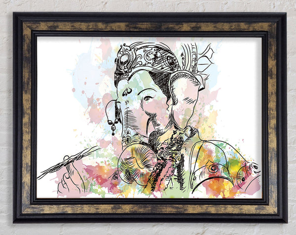 Hindu God Ganesha 7 Framed Print