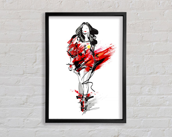 Runway Reds Framed Print