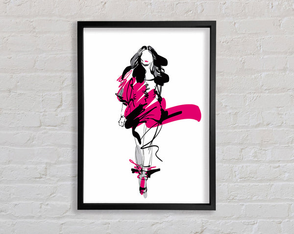 Runway Pinks Framed Print