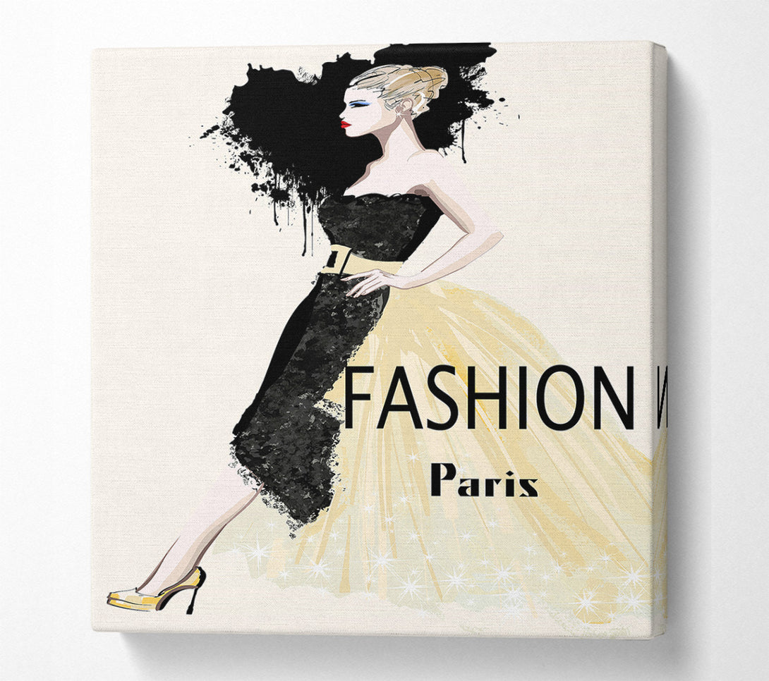  A Canvas Print of Paris Couture Canvas Wall Art