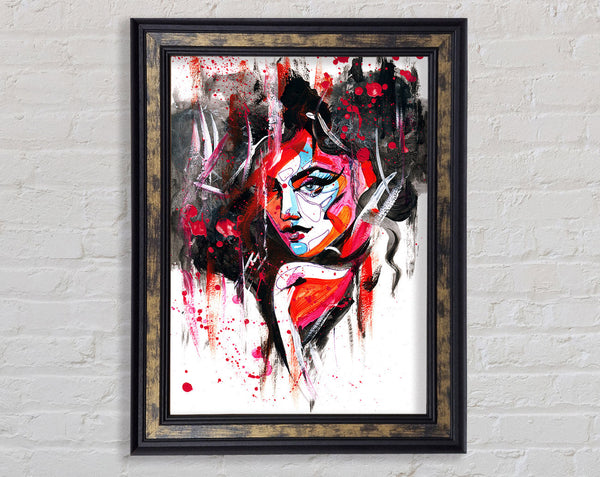 Hot Red Framed Print