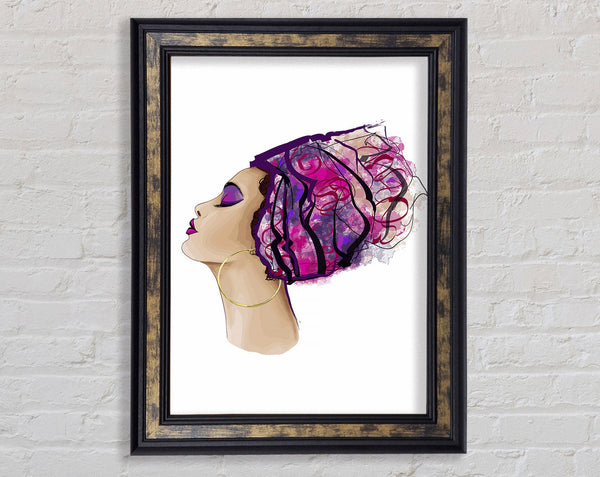 Style Starts With The Hair Framed Print