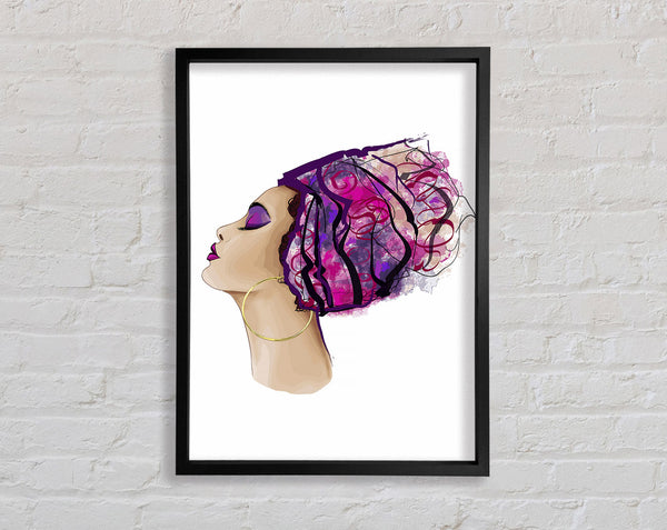 Style Starts With The Hair Framed Print