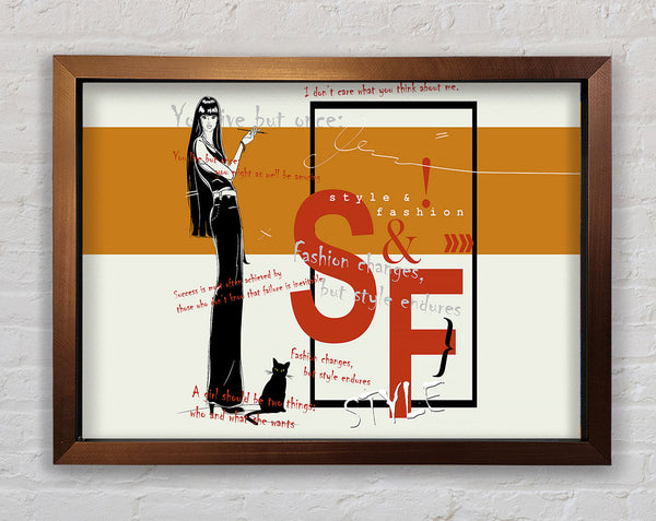 Fashion Changes Framed Print