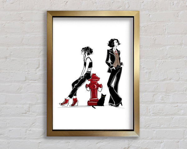 Funky Women Framed Print