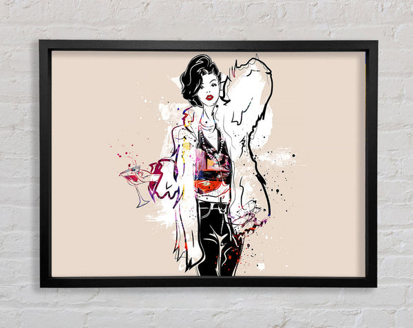 Style Splash Framed Print