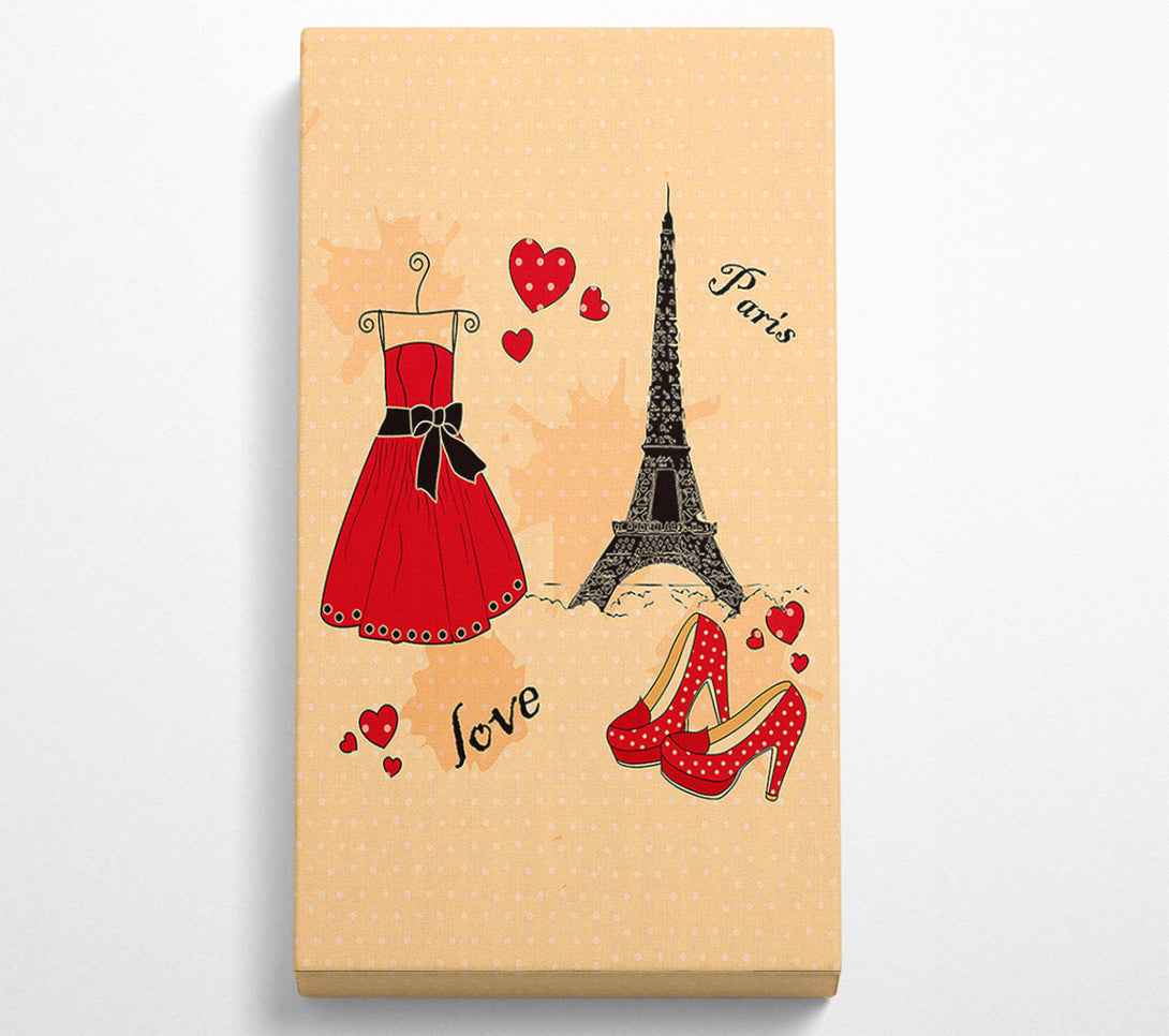  A Canvas Print of Paris With Love Canvas Print