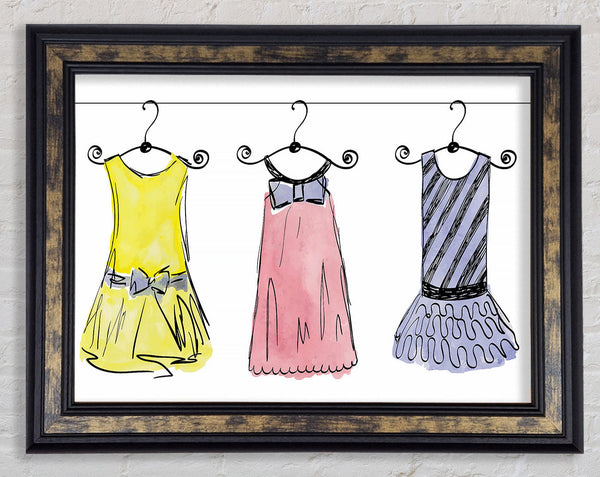 Mini Dresses Framed Print