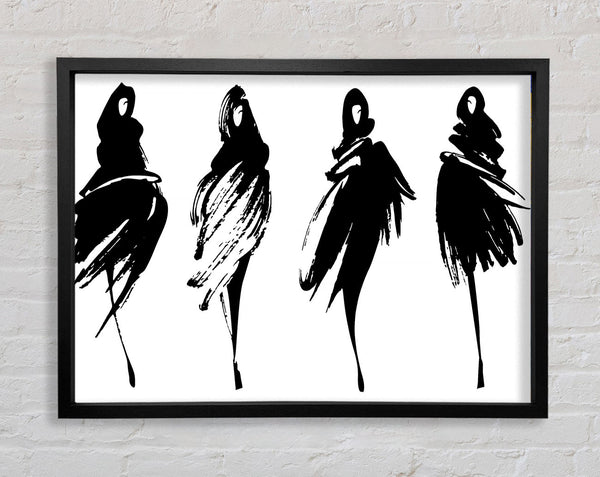 The Black Cloak Framed Print