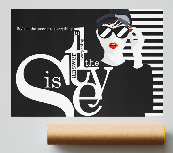 Style Is The Answer Giclee Print