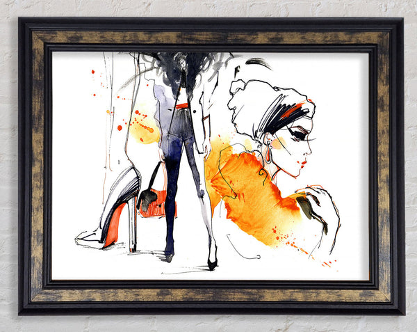 Shoes Bag Done Framed Print