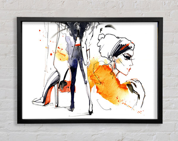 Shoes Bag Done Framed Print