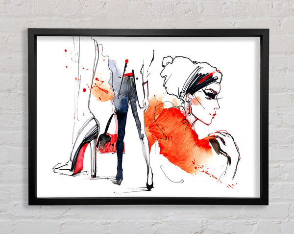 Shoes Bag Done 2 Framed Print
