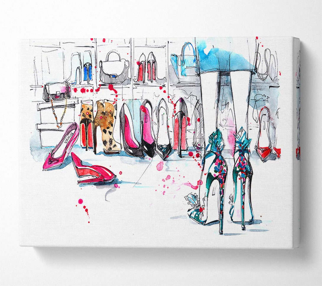  A Canvas Print of Shoes Glorious Shoes Canvas Wall Art