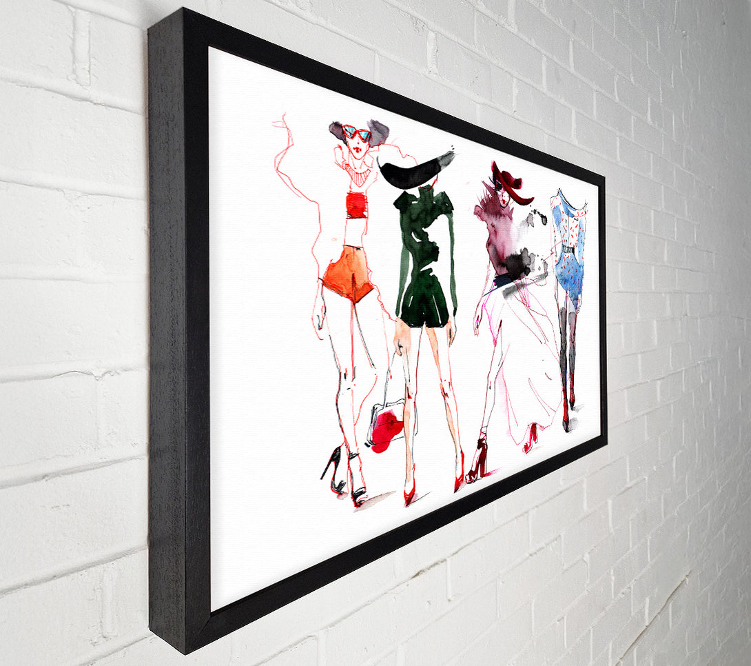  A Canvas Print of Summer Fashion Show Canvas Print