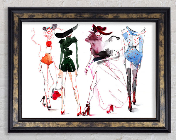 Summer Fashion Show Framed Print