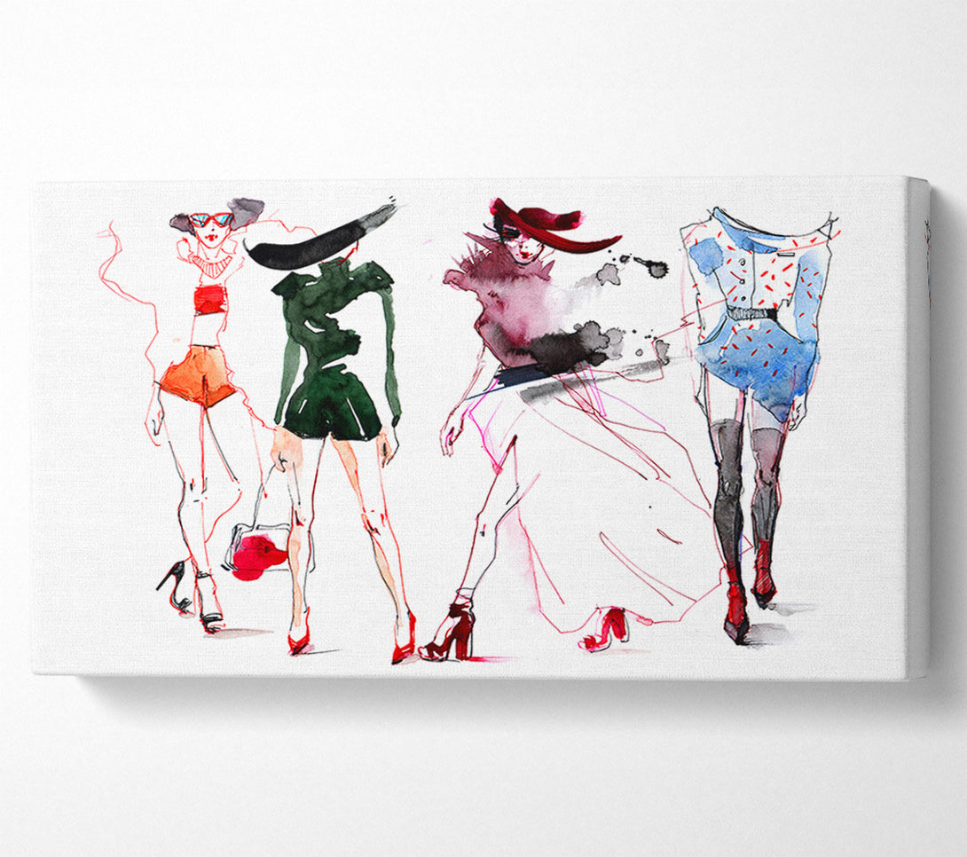  A Canvas Print of Summer Fashion Show Canvas Print