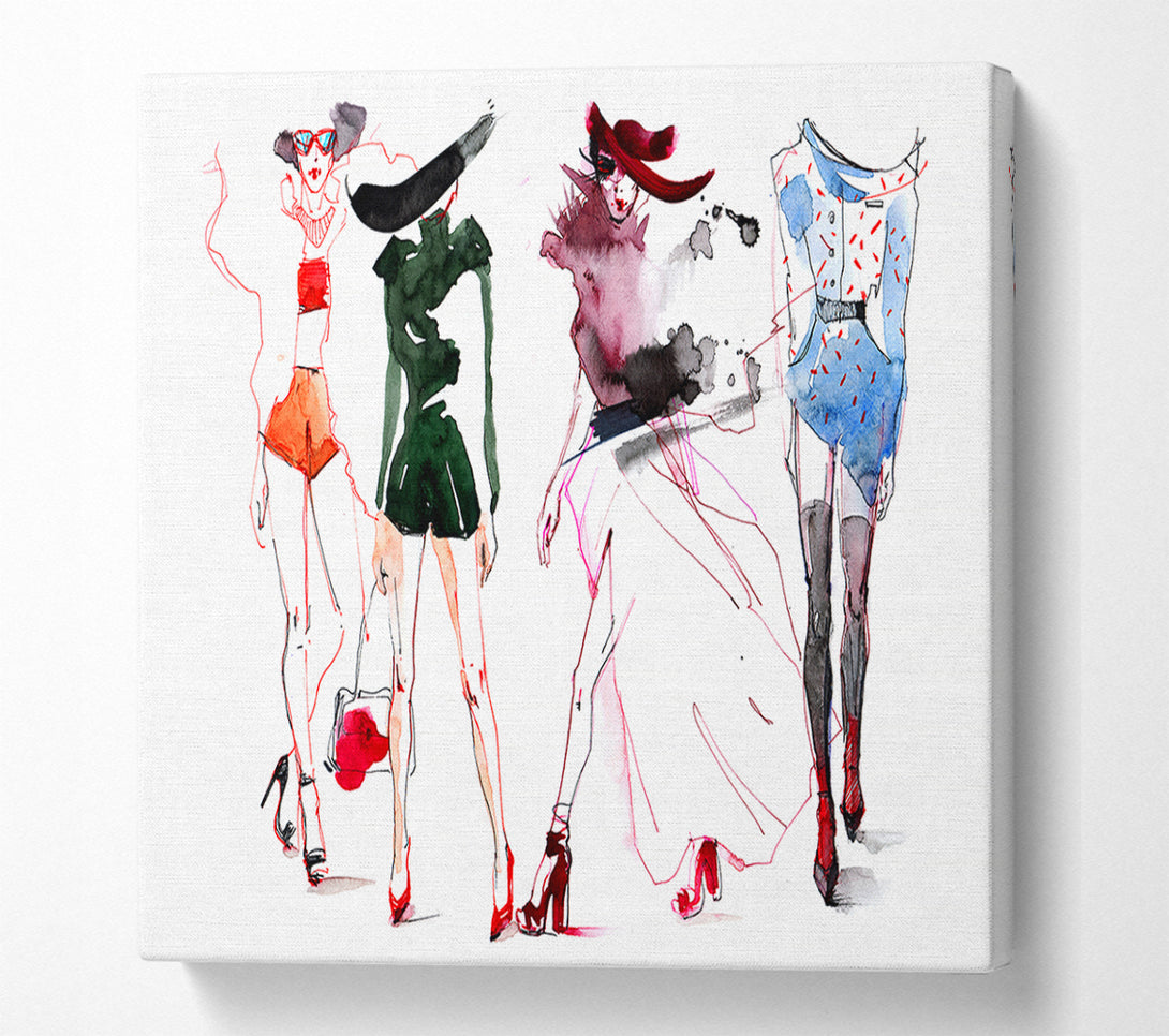  A Canvas Print of Summer Fashion Show Canvas Print
