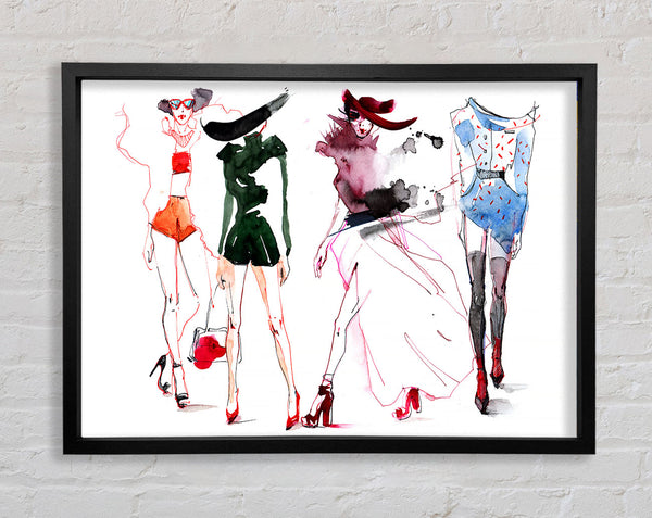 Summer Fashion Show Framed Print