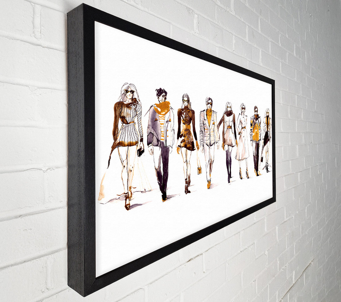  A Canvas Print of Winter Fashion Show Canvas Wall Art