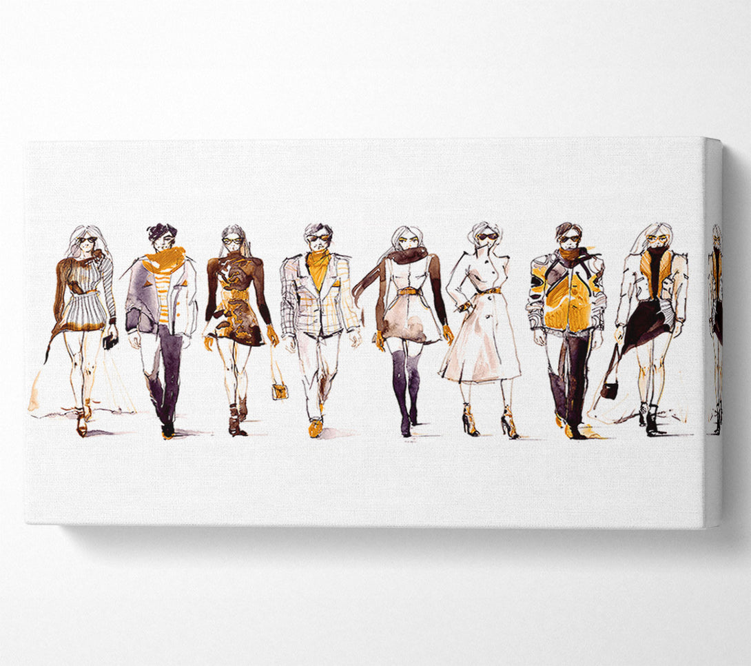  A Canvas Print of Winter Fashion Show Canvas Wall Art