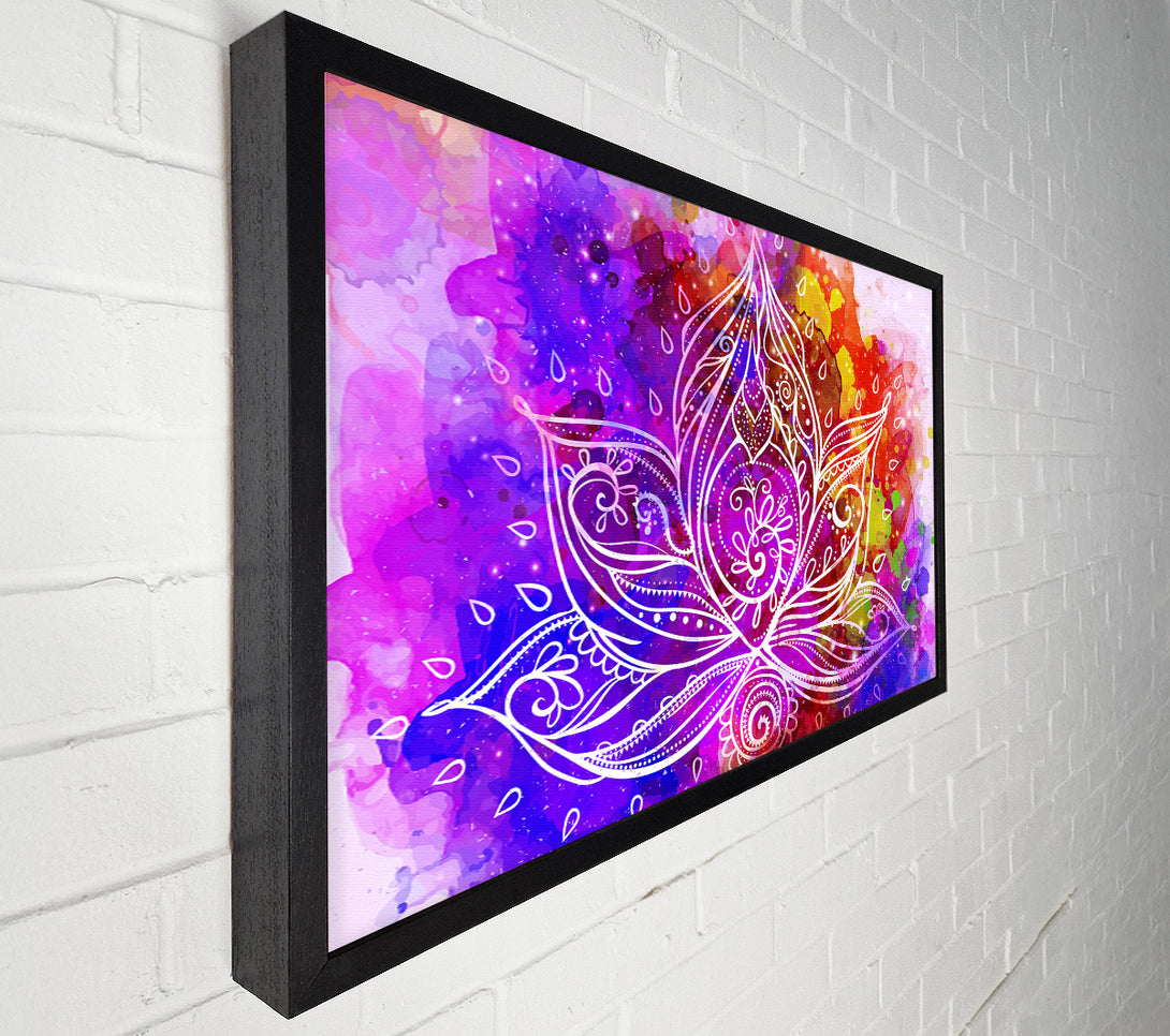  A Canvas Print of Abstract Lotus Leaves Canvas Wall Art