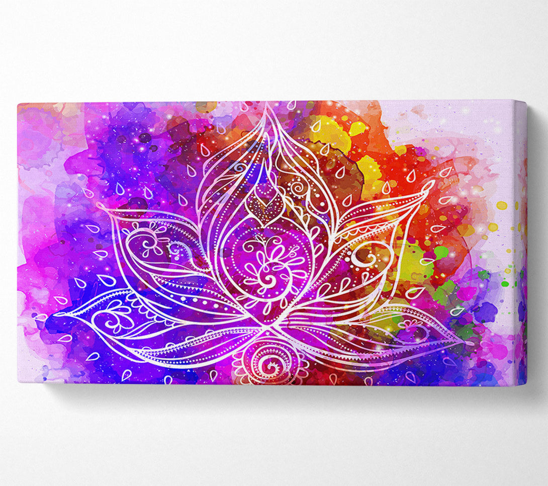  A Canvas Print of Abstract Lotus Leaves Canvas Wall Art