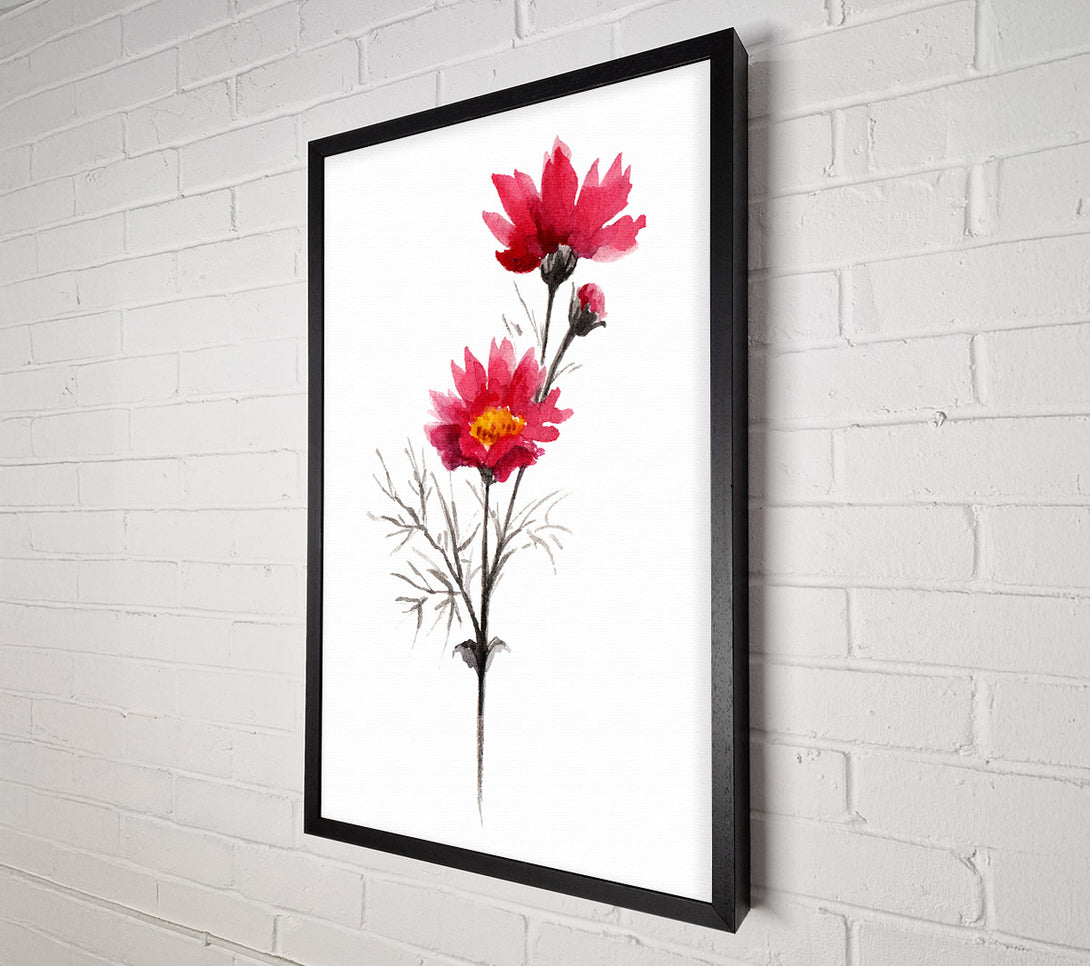  A Canvas Print of Pink Flower Spray Canvas Print