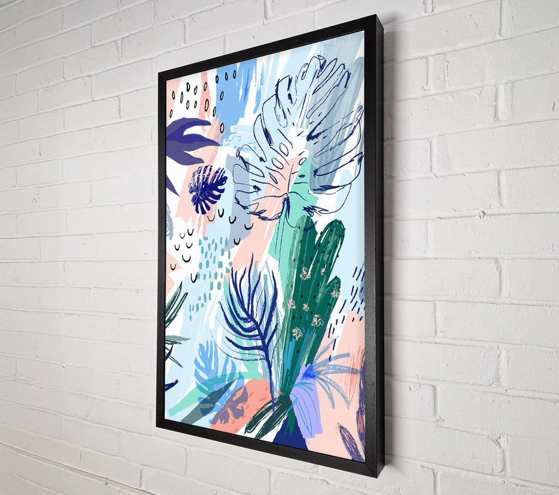  A Canvas Print of Jungle Abstract Canvas Print