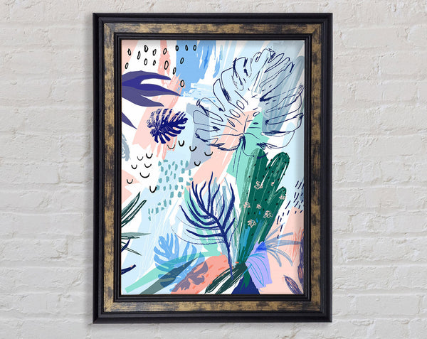 Jungle Abstract Framed Print