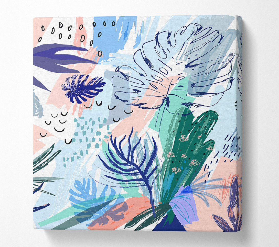  A Canvas Print of Jungle Abstract Canvas Print