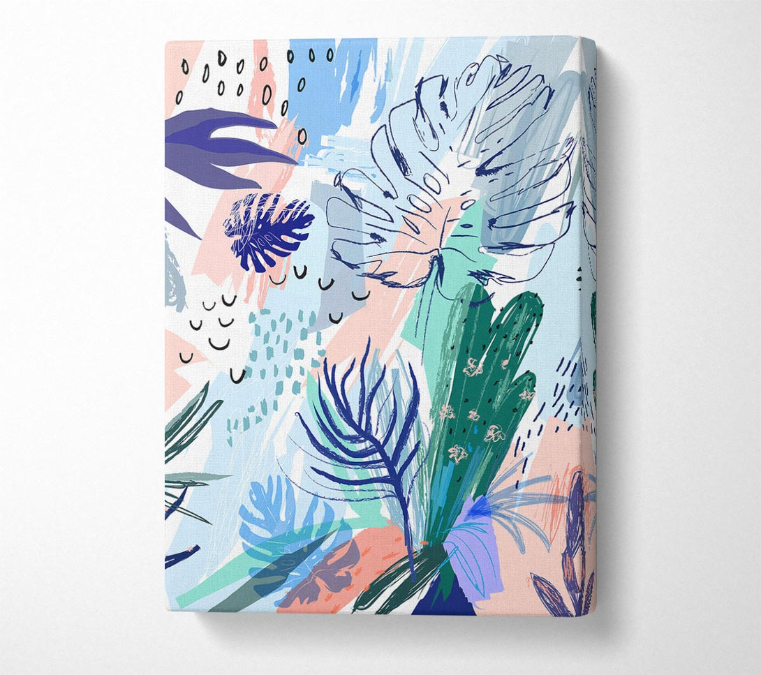  A Canvas Print of Jungle Abstract Canvas Print