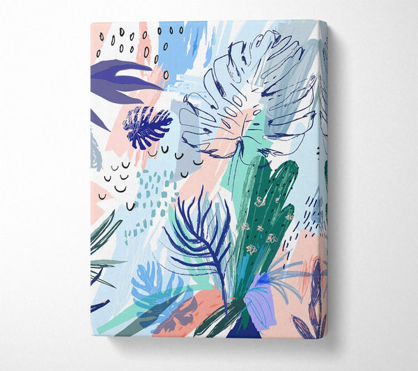  A Canvas Print of Jungle Abstract Canvas Print