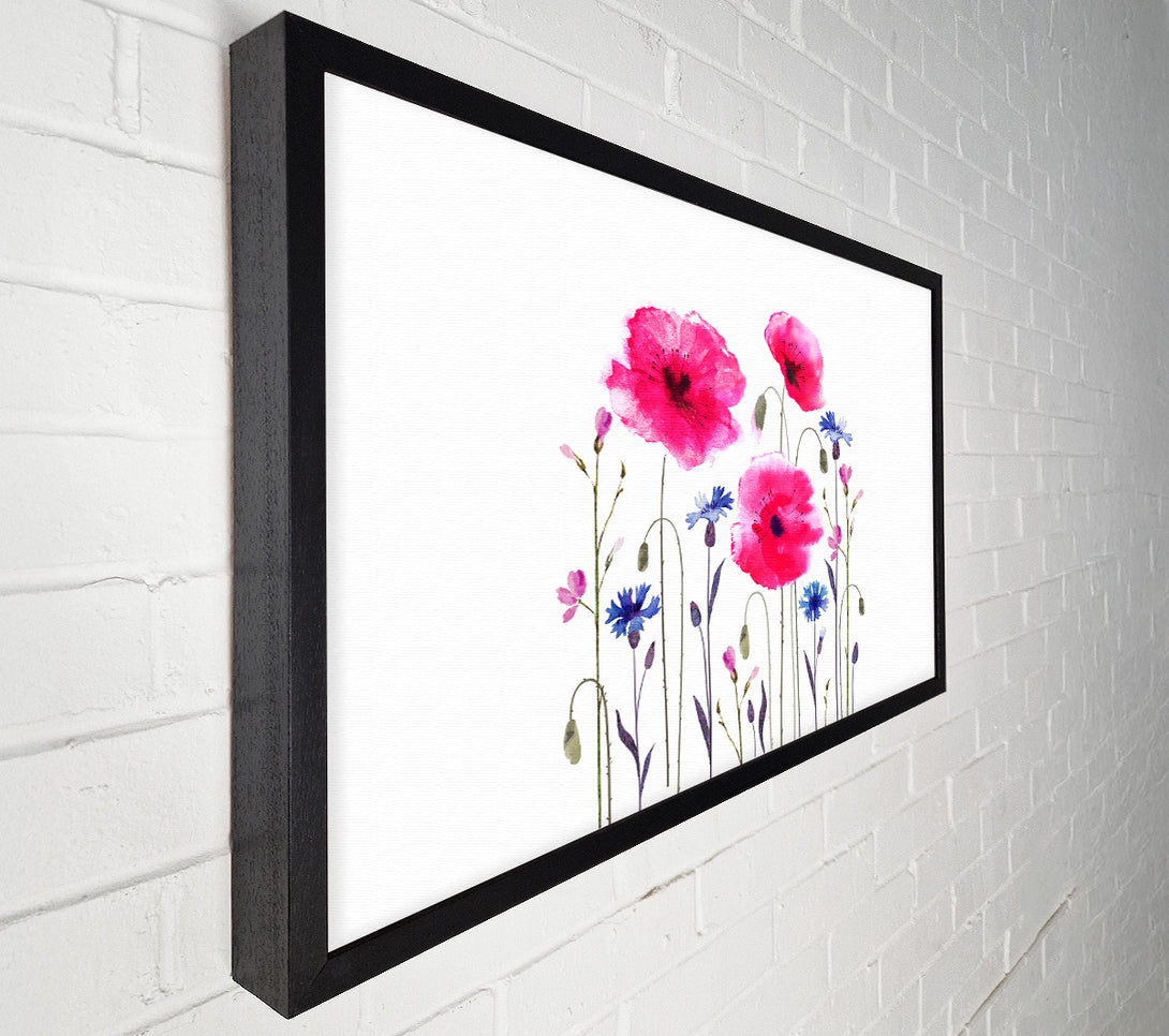 A Canvas Print of Pink Poppy Abstract Canvas Wall Art