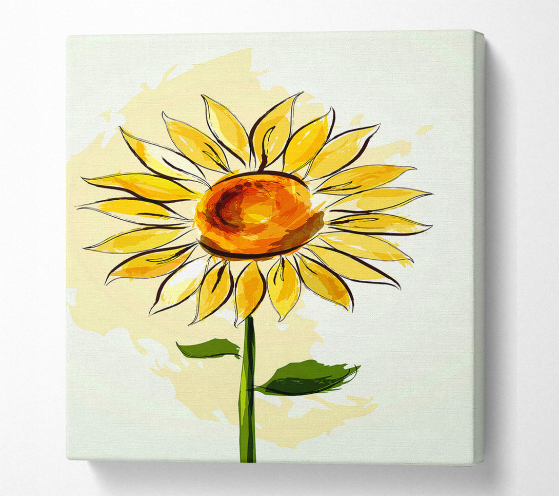  A Canvas Print of Sunflower Beauty Canvas Art