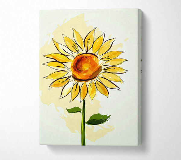  A Canvas Print of Sunflower Beauty Canvas Art
