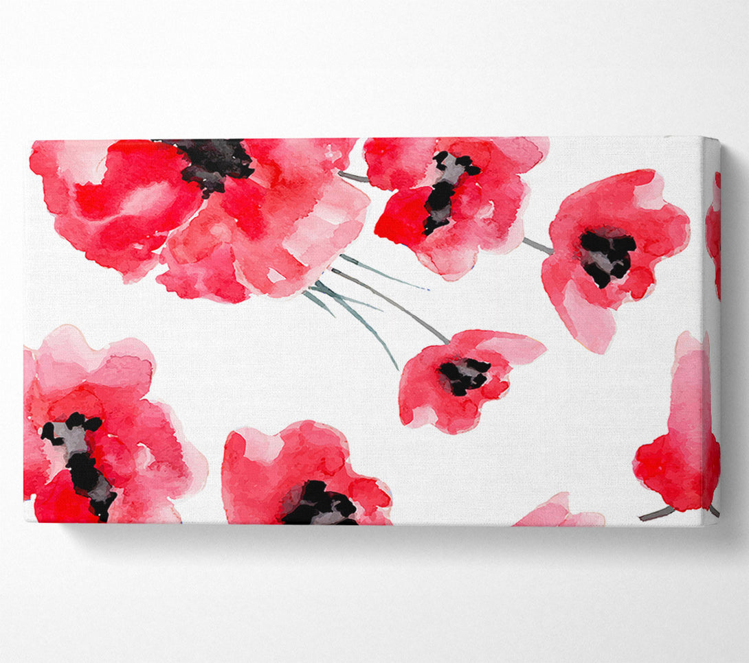  A Canvas Print of Just Poppies Canvas Art
