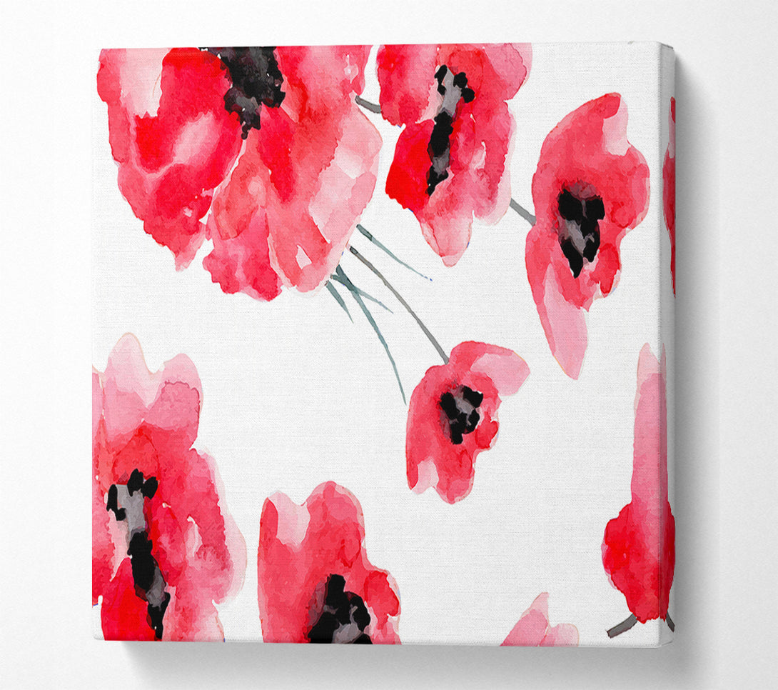  A Canvas Print of Just Poppies Canvas Art