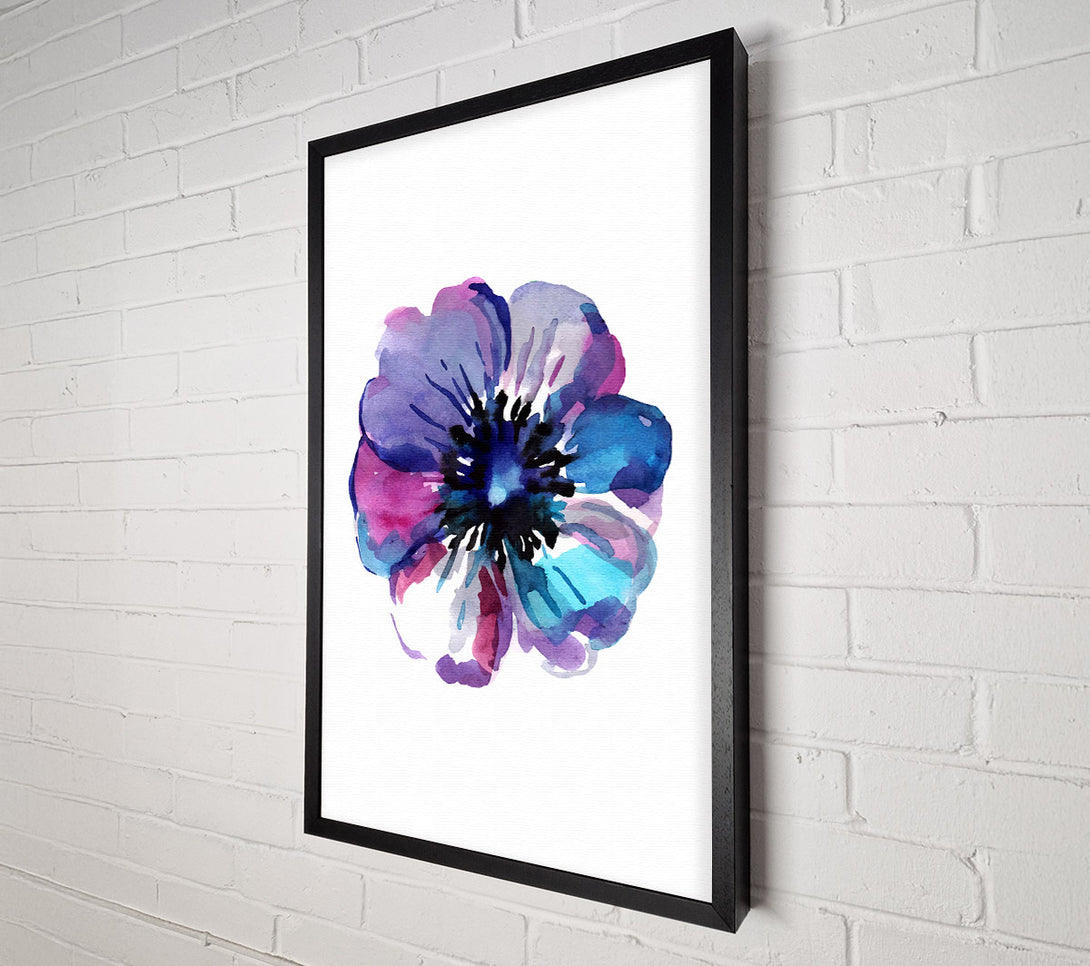  A Canvas Print of Psychedelic Flower Head Canvas Print