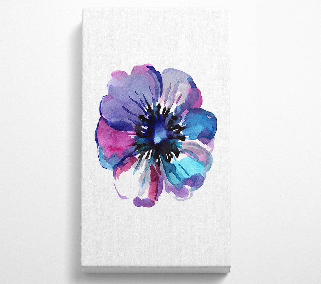  A Canvas Print of Psychedelic Flower Head Canvas Print