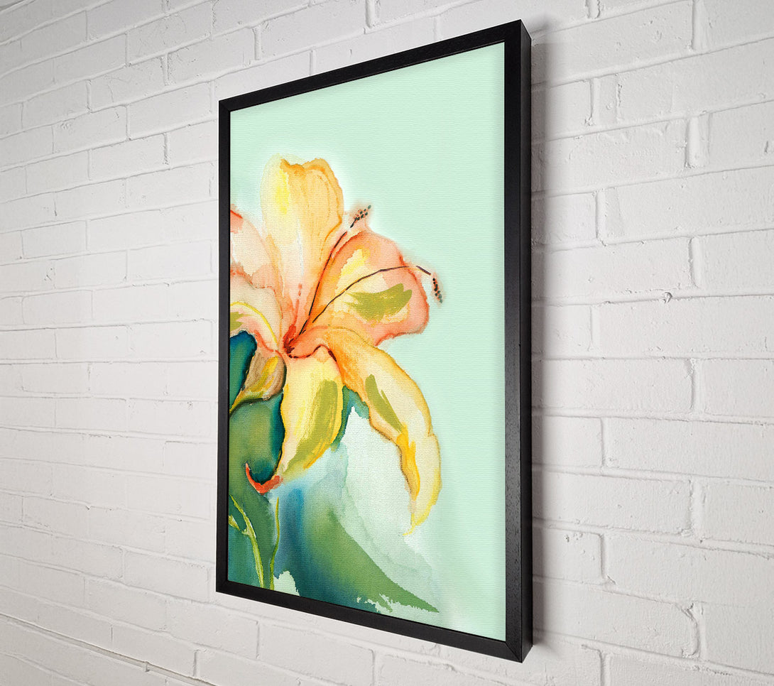  A Canvas Print of Single Lily Canvas Wall Art