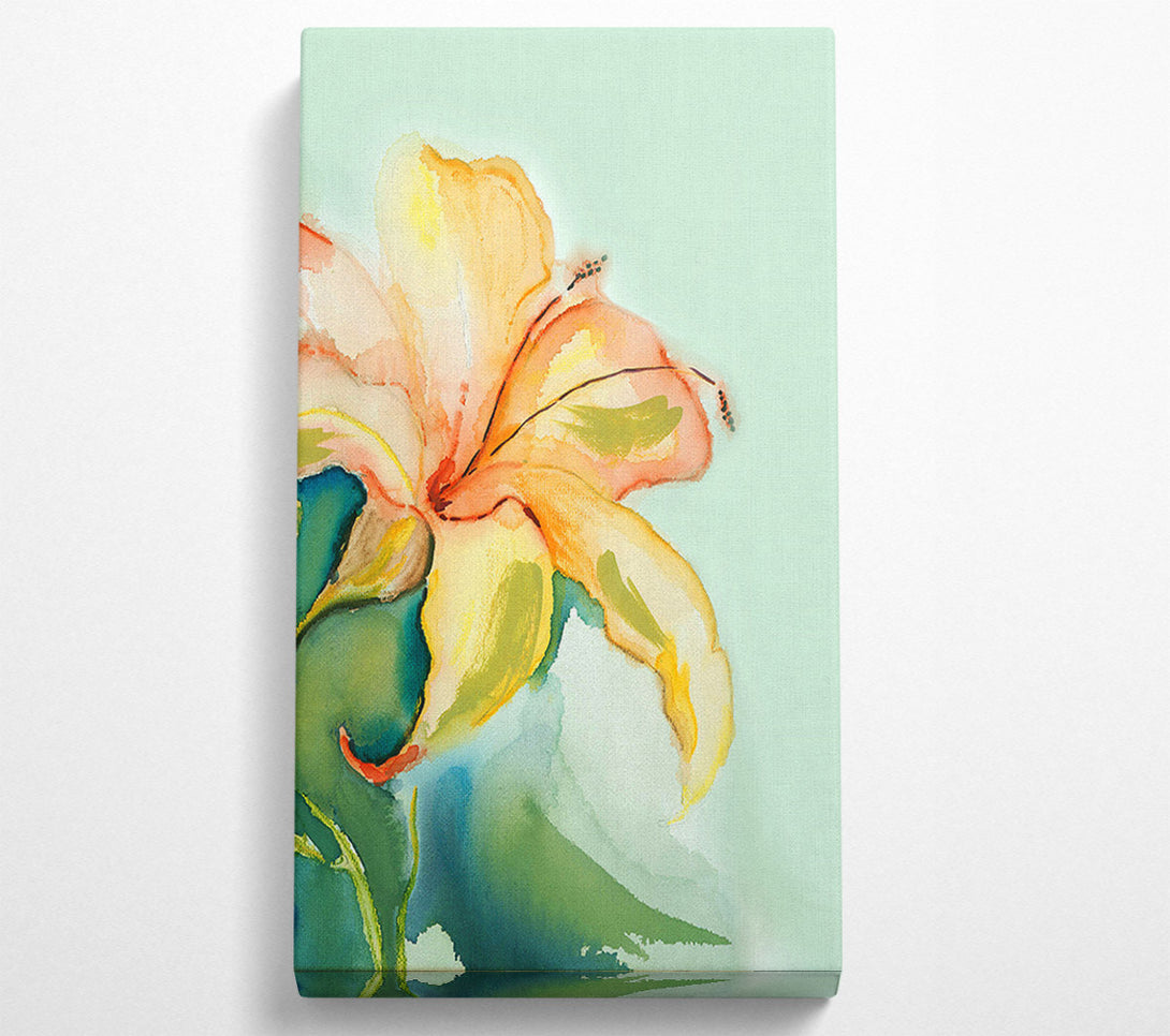  A Canvas Print of Single Lily Canvas Wall Art