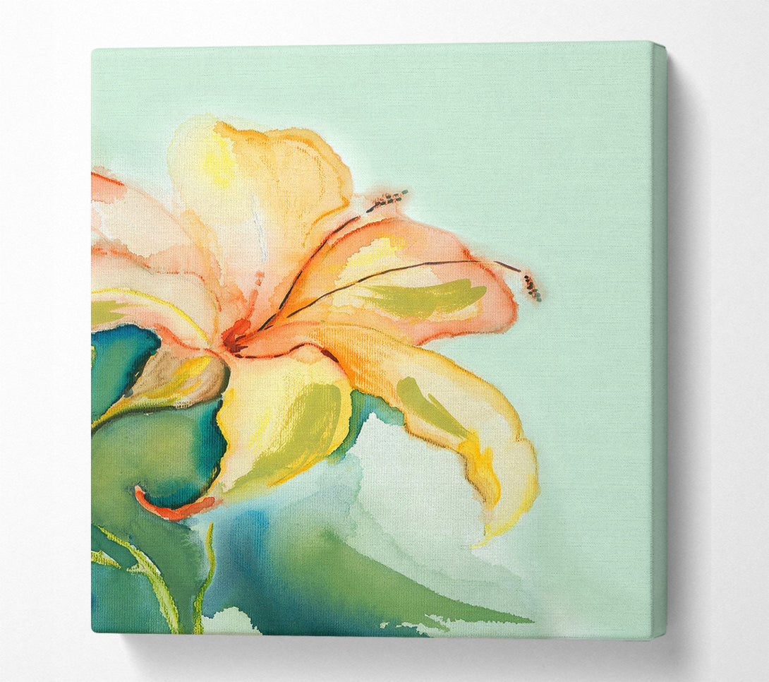  A Canvas Print of Single Lily Canvas Wall Art