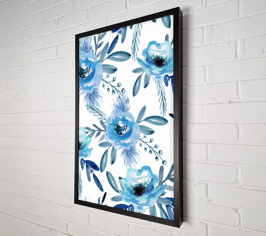  A Canvas Print of Blue Rose Bloom Canvas Print