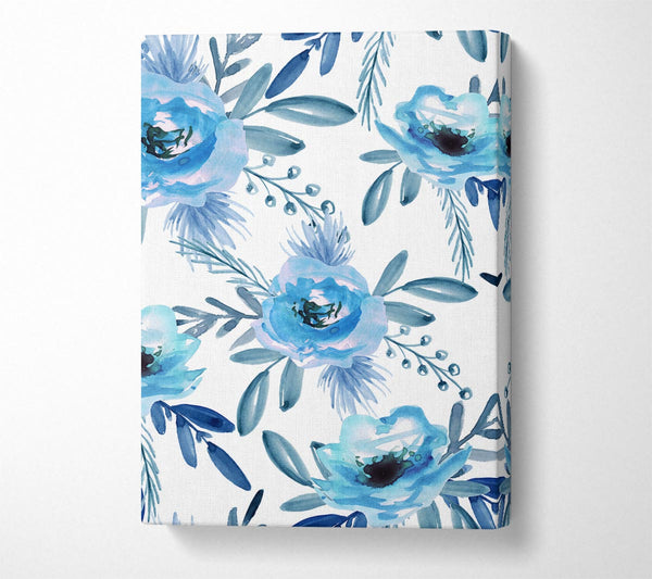  A Canvas Print of Blue Rose Bloom Canvas Print